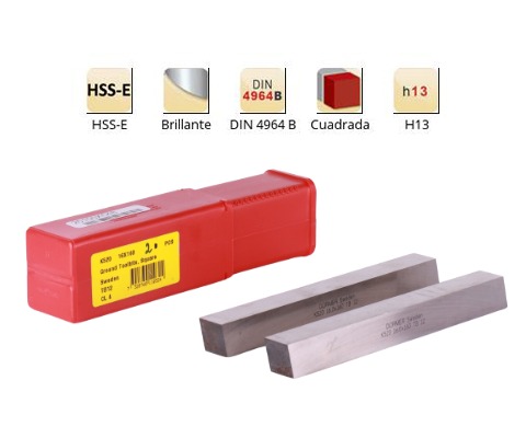 PACK X2 CUCHILLA CUADRADA 6X160MM HSS-E CO11% K520 DORMER